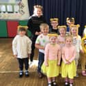 Children at Fountains Church of England Primary School raised £884.60 for BBC Children in Need.