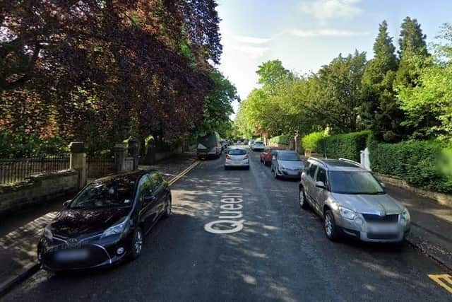 A number of items have been stolen after a parked car was broken into on Queens Road in Harrogate