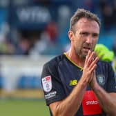 Rory McArdle made his first appearance of the 2022/23 season as Harrogate Town drew 0-0 at Stockport County. Pictures: Matt Kirkham