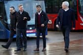 Harrogate visit - Prime Minister Rishi Sunak and Andrew Jones MP at Harrogate Bus Company’s Starbeck depot. (Picture WPA Pool/Getty Images)
