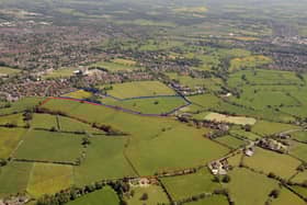 The 12-hectare site is opposite the Squinting Cat pub on the edge of town and forms part of the allocation H51 in the Harrogate local development plan. Photo: Banks Group