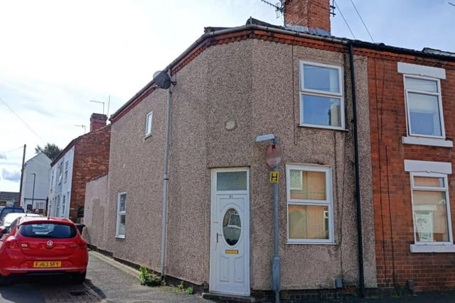 This 2 bedroom terraced house in Ilkeston is currently priced at £14,000.