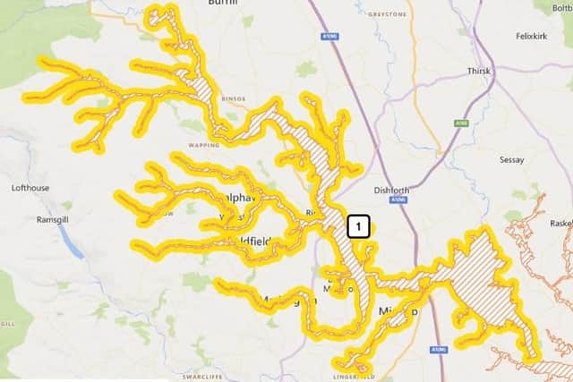 The Environment Agency have issued a flood alert for some parts of the Harrogate district