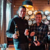 International awards for Black Sheep Brewery in North Yorkshire - Executive Director Jo Theakston, Head Brewer Dan Scott Paul, Chief Executive Charlene Lyons.