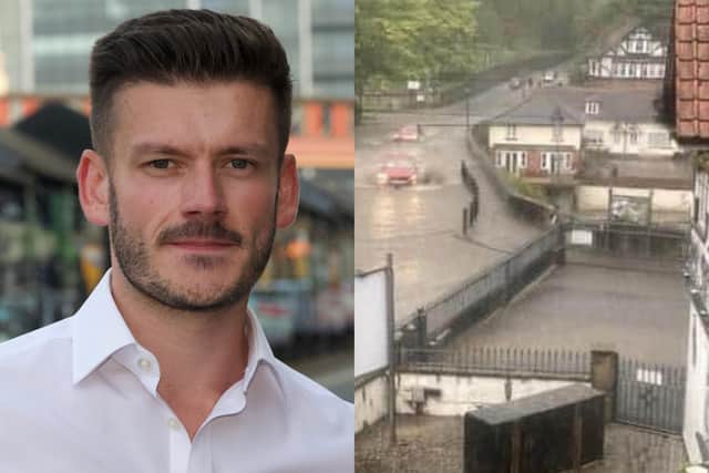 Keane Duncan has rejected claims that blocked gullies led to homes being flooded in Knaresborough after heavy rain