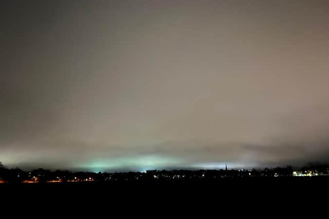 The Northern Lights spotted over the Stray in Harrogate on Monday evening (Credit: Anna McIntee)