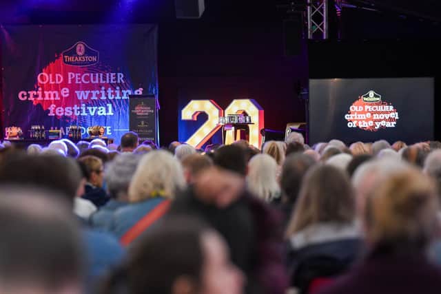 Major economic boost to hotels and bars in Harrogate - The audience awaits the start of an event at the Theakston Old Peculier Crime Writing Festival. (Picture Harrogate International Festivals)