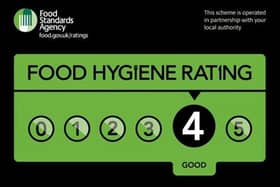 A Chinese takeaway in Harrogate has been given a four out of five food hygiene rating by the Food Standards Agency