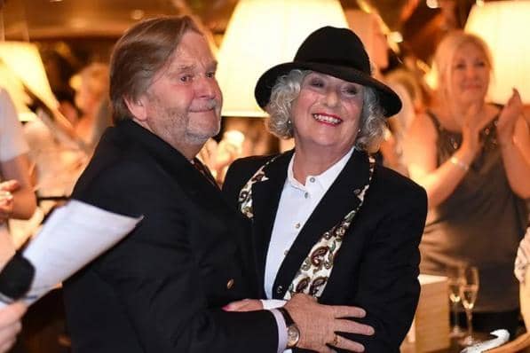 Fundraising for cancer charities - Jean Williams, who lives in Harrogate, who had breast cancer 25 years ago, is pictured with her husband, Alan.