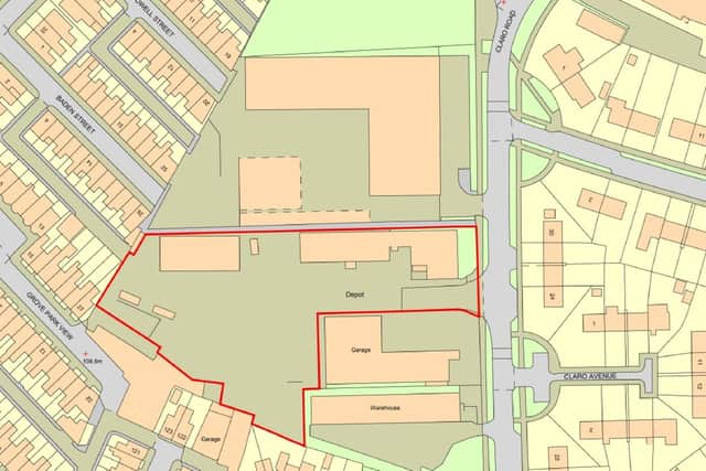 A map of future development - Located on Claro Road in Harrogate, the sale of the 1.32-acre Millennium Park site is being handled by Leeds-based property consultancy Walker Singleton. (Picture contributed)