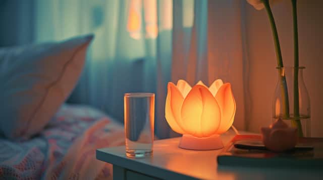 Taking a glass of water to bed and drinking if you wake in the night is a good idea, as is having a drink on waking. Photo: StockAdobe