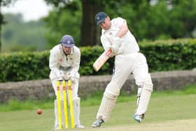 Richard Ward hit a century for Kirk Deighton CC on the final day of the 2022 Theakston Nidderdale League season. Picture: Gerard Binks