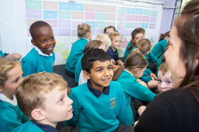 Happy in the classroom - "I am so proud of all our team here at Oatlands, from the children, parents and amazing team of staff," said Zoe Anderson, Headteacher of Oatlands Infant School.