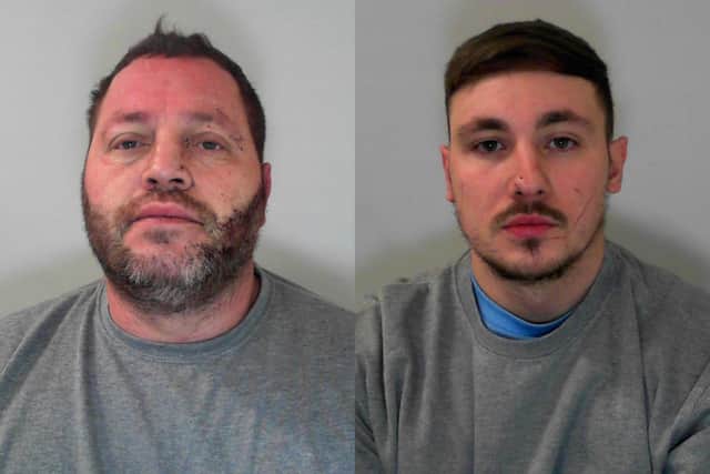 Danny Bucknall and Kaney Barrett have been jailed after stealing £17,000 worth of Leeds United sportswear