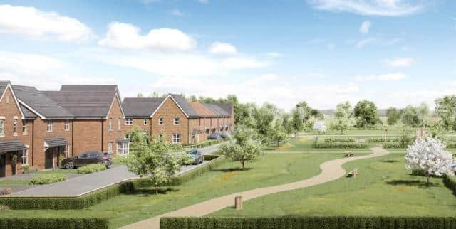 An artist's impression of the new homes. Photo: Persimmon Homes