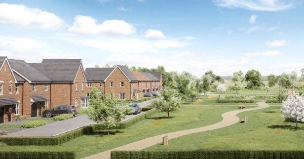 An artist's impression of the new homes. Photo: Persimmon Homes
