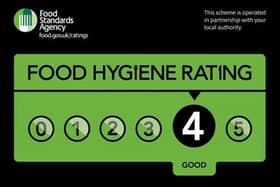 A pizza takeaway in Harrogate has been given a four out of five food hygiene rating by the Food Standards Agency