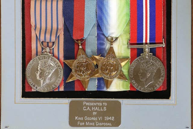 A Second World War George Medal Group of Four, Charles A Halls – sold for £3,600