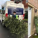 Ripon Walled Gardens working with Ripon Community Link to recycle and collect Christmas trees ethically.