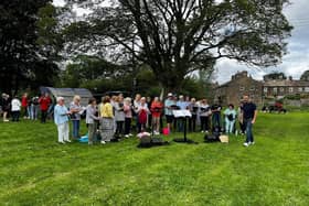 Singing at the Gargrave Family Fun Day