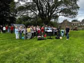 Singing at the Gargrave Family Fun Day