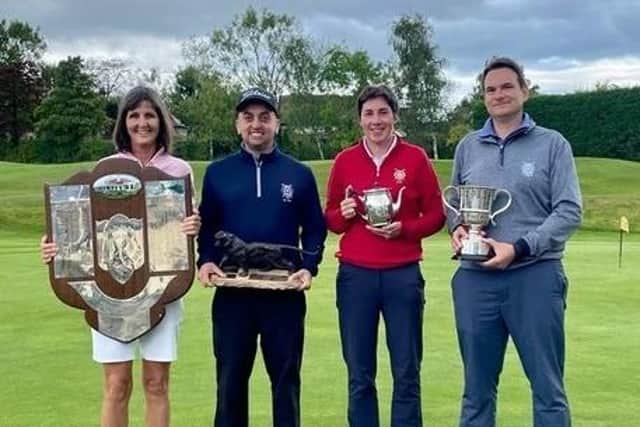 Pannal Golf Club's 2022 Finals Day winners, from left, Sophie Jacob, Charles Murray, Ruth Scaife-Clarke and Ian Ball. Pictures: Submitted