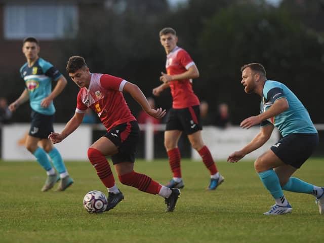 Knaresborough Town's first game of 2025 sees them renew hostilities with local rivals Tadcaster Albion. Picture: Gerard Binks