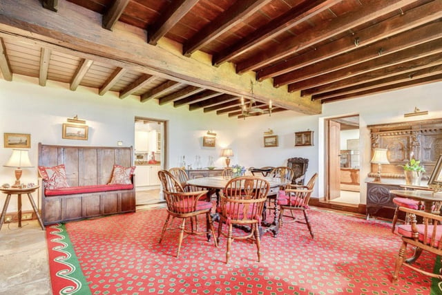 Unique period features are throughout the property including exposed stone and original wooden beams.