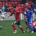 Harrogate Railway were held to a 1-1 home draw by Louth Town on Saturday afternoon. Picture: Craig Dinsdale