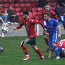 Harrogate Railway were held to a 1-1 home draw by Louth Town on Saturday afternoon. Picture: Craig Dinsdale