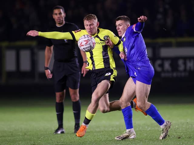 Dean Cornelius in action for Harrogate Town. Picture: Matt Kirkham