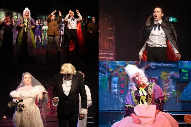 Take a sneaky peak at Ripon panto’s cult-comedy-horror twist on Dracula in full dress rehearsal.