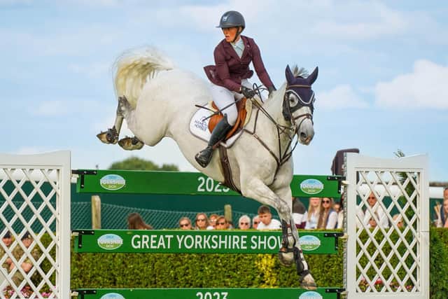 Annabel Shields on Creevagh Carisma who was crowned Cock O’ the North champion at the Great Yorkshire Show