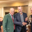 Oakdale GC captain Paul Dutton, left, the club's Golfer of the Year Mark Hudson, centre, and Howard Clark. Picture: Submitted