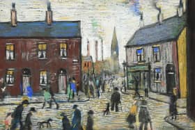 L.S.Lowry ‘Street Scene with Figures’