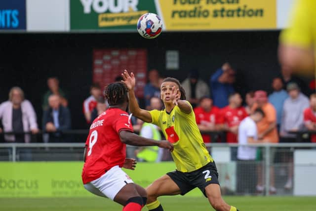 Miles Welch-Hayes was a regular starter during the early months of Harrogate Town's 2022/23 League Two campaign.