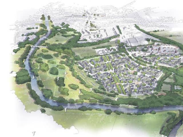 Plans to build 400 new homes and a riverside park in Tadcaster have been submitted to North Yorkshire Council
