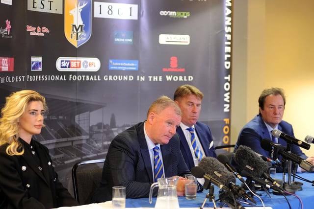 John Radford appointed Steve Evans as the new Mansfield Town manager on 16 November 2016, replacing Adam Murray. He resigned on 27 February 2018, saying he wanted to go and work in China, before becoming Peterborough manager just one day latter.