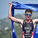 Harrogate 10k race guest - Yorkshire's Olympic gold medallist Jonny Brownlee.(Picture Janos M Schmidt /World Triathlon)
