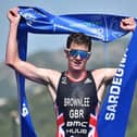 Harrogate 10k race guest - Yorkshire's Olympic gold medallist Jonny Brownlee.(Picture Janos M Schmidt /World Triathlon)
