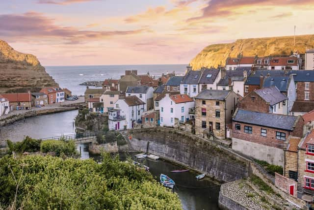 Pretty little coastal fishing village on East coast of Yorkshire