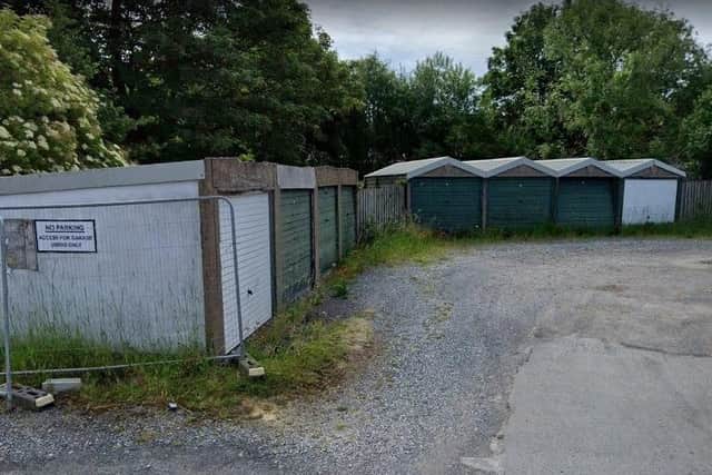 This is the garages site on Woodfield Close that is set to be demolished to make way for new homeless accommodation