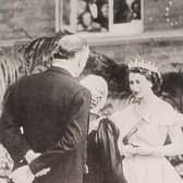 Making history - Harrogate Mayor Mary Fisher, second from left, meets future Queen Elizabeth II in 1949. (Picture contributed)