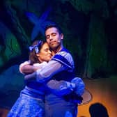 Reunited on stage - Talented young Harrogate actors Faye Weerasinghe and Naail Ishaq in Dick Whittington at Harrogate Theatre. (Picture contributed)