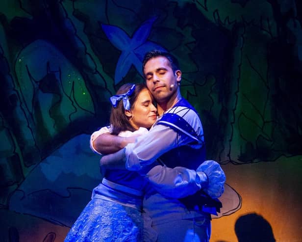 Reunited on stage - Talented young Harrogate actors Faye Weerasinghe and Naail Ishaq in Dick Whittington at Harrogate Theatre. (Picture contributed)