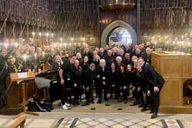 Knaresborough's Knot Another Choir at the Christmas Food and Gift Fair at Ripon Cathedral. (Picture contributed)