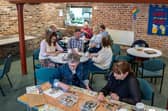 ​Dot, Julie, Michelle, Jed, Ruth, Chris, Jacqui, Margaret and Ann enjoying a Ripon Renew session at Holy Trinity Church.
Photo taken by Ben Colson.