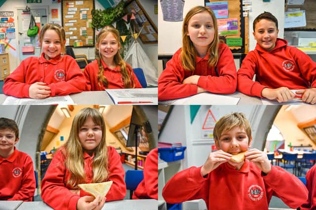 Glasshouses Community Primary School are all smiles as new morning toast breakfast scheme improves mood of students and enhances learning.