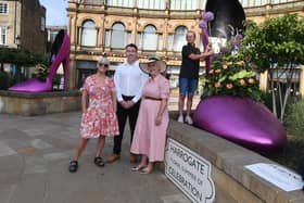 The ​2022 Harrogate BID launch of 'Floral Summer of Celebration'. This years trail celebrating international connections Harrogate has built will be installed July 21.