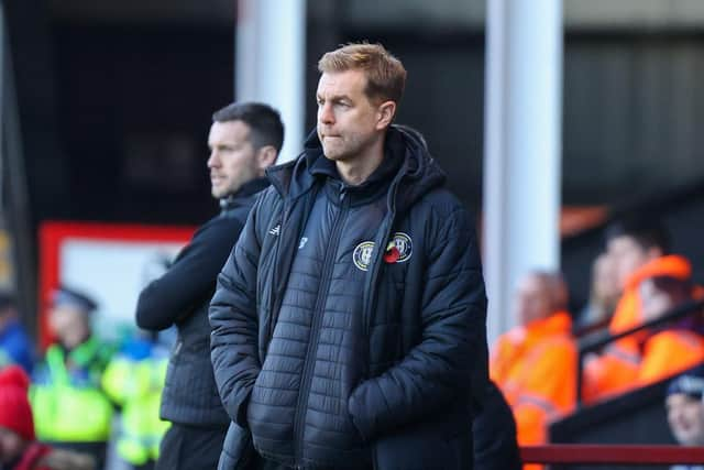 Sulphurites boss Simon Weaver watches on at the Bescot Stadium.